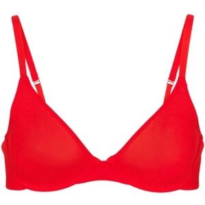 Skims Cotton Jersey Tshirt Bra - Size: 36D - Color: Ruby - NWT